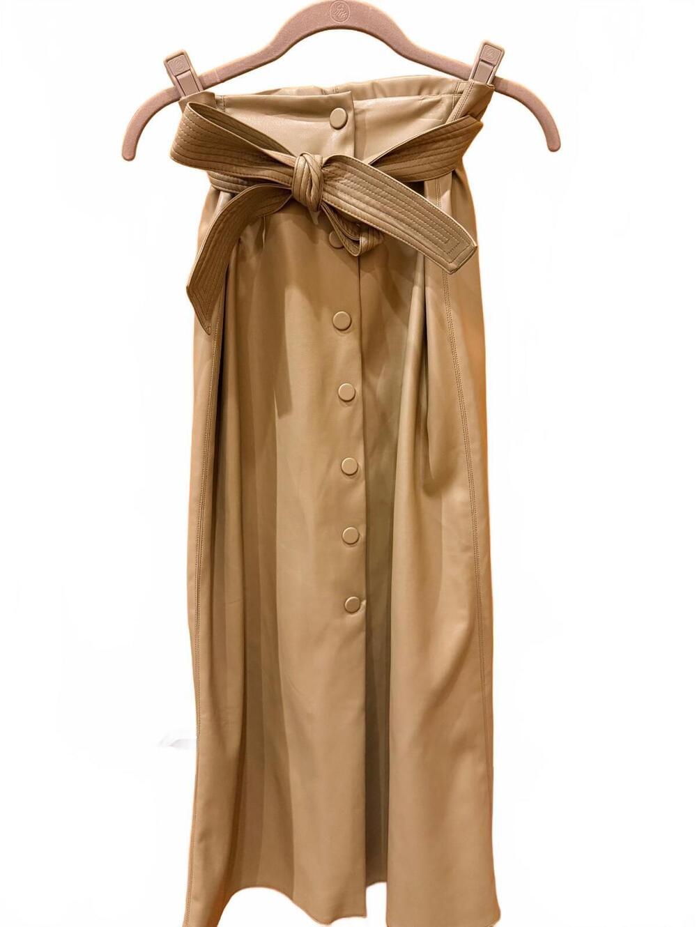 Zara Olive Strapless Button Front Midi Dress